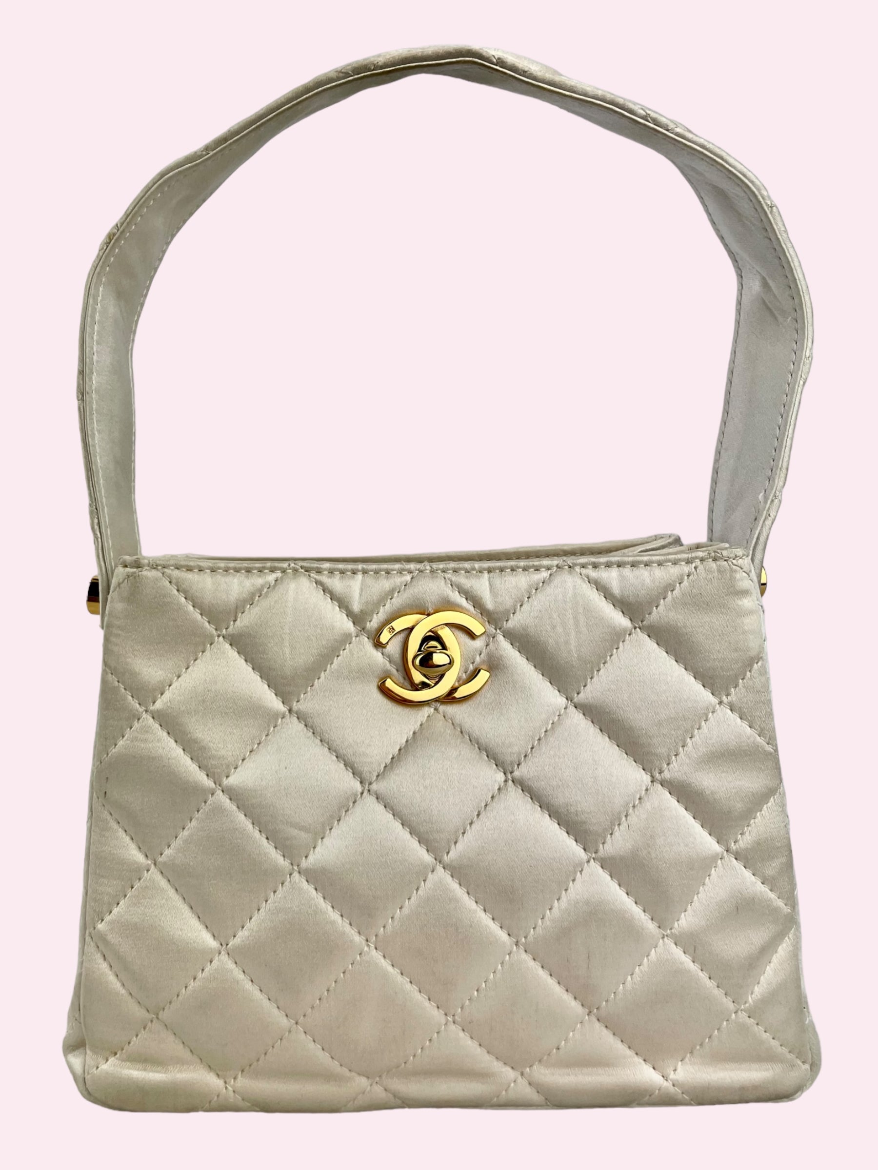 CHANEL VINTAGE SATIN BAG